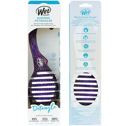 Wet Brush Shower Glitter Dtangler Pink četka za kosu za tuširanje Purple 1 kom Cene