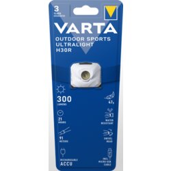 Varta baterijska lampa Outdoor Ultralight H30R - Bela Cene