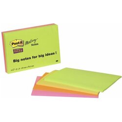 3m Samolepilni lističi 6445-4SS EU 3M, 149 x 98 mm, 4mm, 4/1, neon barvni Cene