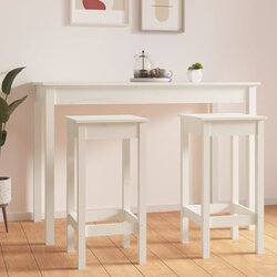 vidaXL barske stolice 2 kom bijela 40 x 40 x 78 cm od masivne borovine Cijene