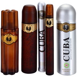 Cuba Gold darilni set toaletna voda 100 ml + vodica po britju 100 ml + deodorant 200 ml + toaletna voda 35 ml za moške Cene