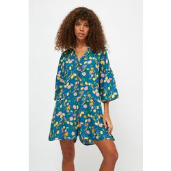 Trendyol Ženski kombinezon s uzorkom plave boje smeđa | tirkizna | svijetlo plavo krema Cene