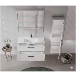 Hanah home Kupatilski ormarić sa umivaonikom i ogledalom (2 komada) Bari 100 v2 250 Cene