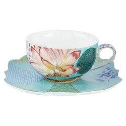 New Edition Royal - set skodelice s krožnikom, Flowers - 1 kos Cene