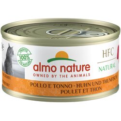 Almo Nature 70g Almo Nature HFC Natural 6 x 70 g - Piščanec in tuna Cene