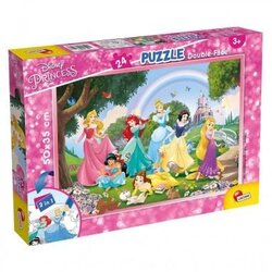 Slagalica Disney Princeze 2 u 1, slagalica od 24 dijela i bojanka 50x35 cm – Lisciani Cene