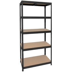  Regal futur (d x š x v: 35 x 90 x 180 cm, nosivost: 250 kg/polica, broj polica: 5 kom., srebrne boje) Cijene