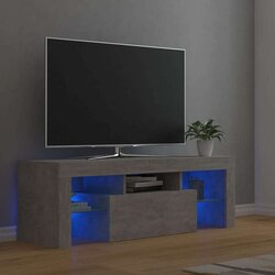 vidaXL TV ormarić s LED svjetlima siva boja betona 120 x 35 x 40 cm Cijene