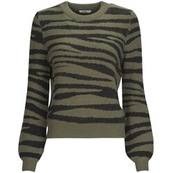 JDY Puloverji LORRAINE ANIMAL L/S PULLOVER KNT Kaki Cene