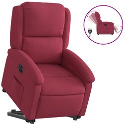 Maison Chic Električni naslanjač - Relax naslanjač s funkcijo vstajanja vinsko rdeč žamet, (22062605) Cene