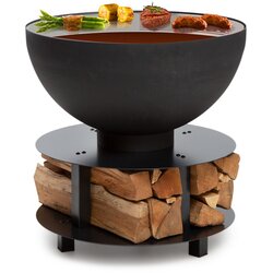 Blumfeldt Savage 2.0, okroglo ognjišče z žarom, Ø: 60 cm, stabilni podstavek, prostor za drva Cene