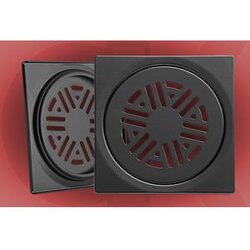  28797 podna rešetka 150x150/Ø130mm crna 1.2 Cene