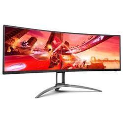 AOC MONITOR LED AG493UCX2, 49”,56.8×119.4cm, VA SUPER ultrawide (32:9) 5120×1440, 5K, 1ms, 165hz, 550cd/m2, DisplayHDR 1000, sRGB 131%, 8 Bit, Freesync Premium Pro, G-Sync Compatible, Vesa 100×100, Black Cene