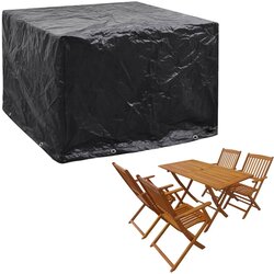 vidaXL Pokrivalo za vrtno pohištvo z 8 obročki 122x112x98 cm, (20580849) Cene