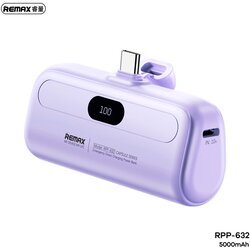  Back up baterija REMAX Capsule series RPP-632 2A Type C 5000mAh ljubicasta Cene
