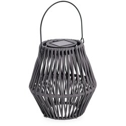 YES EVERYDAY Siva LED lanterna sa solarnim panel (visina 17 cm) Juny – Cene