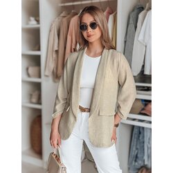 DStreet Marynarka damska oversize SOFT LOVE jasnobrązowa Cene