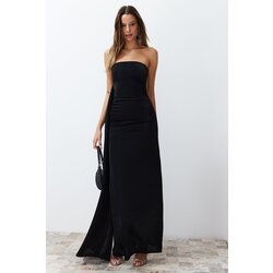 Trendyol Black Glitter Knitted Long Elegant Evening Dress Cijene