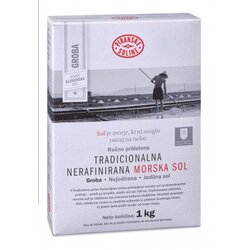 SOLINE Pridelava soli d.o.o. Tradicionalna groba nerafinirana nejodirana morska sol 1 kg Cene