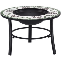 vidaXL Mozaična posuda za vatru zelena 68 cm keramička Cijene