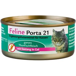 Porta Feline 21 varčno pakiranje 24 x 156 g - Tuna z morskimi algami Cene