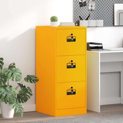 Kabinet za datoteke s polico Gorčična rumena 44 x 50 x 106.5 cm, (5000113233) Cene