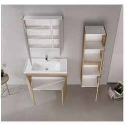 Hanah home Kupatilski ormarić sa umivaonikom i ogledalom (2 komada) Desna 90 942 Cene