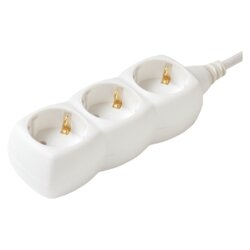 Home Produžni kabl, 3 utičnica, 1.5mm², 3 met, bijeli - NV 3-3/WH/1,5 Cijene