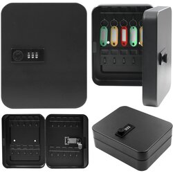  Metal Key Box with Digital Code, 48 Hooks, Black Stickers Cijene