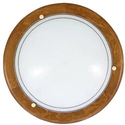 Ufo plafonjera d30 E27 60W hrast/staklo Cene