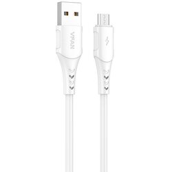 VIPFAN USB na Micro USB kabel Colorful X12, 3A, 1m (bel), (20627754) Cene