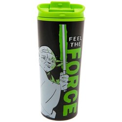 Pyramid termos šolja Star Wars - Yoda - Feek the Force - Metal Travel Mug Cene