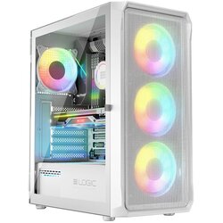Logic PORTOS ARGB MINIDI USB 3.0 Case White Cene