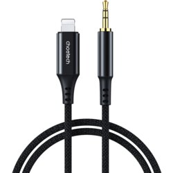 Choetech AUX007 KABEL ZA LIGHTNING / MINI JACK 3,5MM 1M ZA IPHONE - ČRN, (21980636) Cene