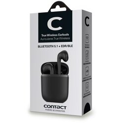 Contact twins pro bežićne slušalice sa mikrofonom, crne Cene