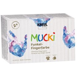  Sjajne dječje boje za prste MUCKI | set od 6 x 500 ml (boje za djecu) KORISTI SE Cijene