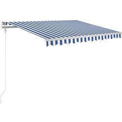 Maison Chic Avtomatsko zložljiva tenda - Senčniki 300x250 cm modra in bela, (22038957) Cene
