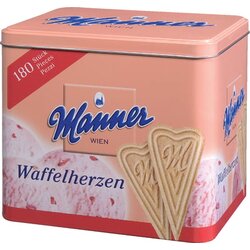 Manner Vafljeva srca v pločevinki Cene