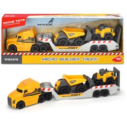 Dickie tovornjak Mack + 2 gradbeni vozili Volvo Cene