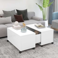 vidaXL stolić za kavu bijeli 75 x 75 x 38 cm od iverice Cijene