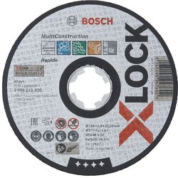 Bosch Disk X-LOCK Multi Material 125x1,6x22,23, ravno sečenje ACS 46 V BF, 125 mm, 1,6 mm Cene