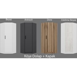 Hanah home Kale ormar, 74x190x52 cm, antracit boja Cijene
