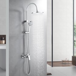 Inter Ceramic TUŠ SUSTAV ALISADO S TUŠ RUŽOM S 1 FUNKCIJOM I TUŠ PALICOM S 3 FUNKCIJE SILIKON/MJED/SS201 KROMIRANA/SIVA Cene