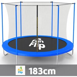 Fun Flip Trambolina 183cm sa unutrašnjom sigurnosnom mrežom - 150 kg nosivosti ( FF-183-BL-IN ) Cene