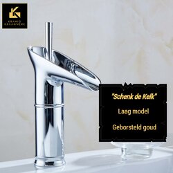 Kranig Kraanwerk dizajnerska kopalniška pipa | topla + hladna voda | nalijte kelih | visok + nizek model, (21670286) Cene