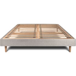 Sommeil de plomb Vzmetni boksi z letvami 200x200 cm - Blago Oblazinjena kodrasti učinek - Sestavljanje, (21609249) Cene
