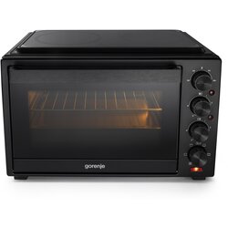 Gorenje OM38GBC mini pećnica 38 l s dvije ploče za kuhanje, 3500 W, crna Cijene