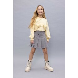 Defacto Girl Square Patterned Pleated Skirt Cene