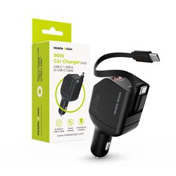MOBILE ORIGIN 90W Car Charger CA22 USB-C+USB-A 2x cable 60cm Cene
