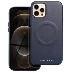 Roar usnjen ovitek Mag Case, združljiv z MagSafe – za iPhone 12 Pro, mornarsko moder Cene
